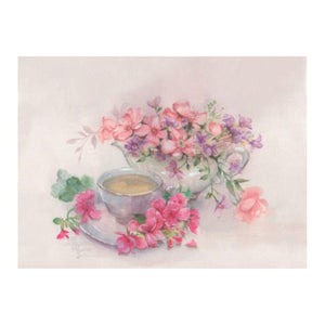 Papel Decoupage OPAPEL 30x45 2374 Chá com Flores - Palácio da Arte