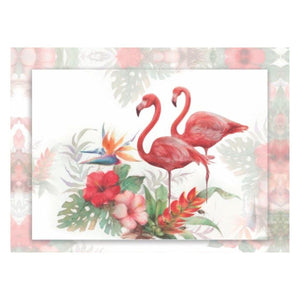 Papel Decoupage OPAPEL 30x45 2376 Flamingos - Palácio da Arte