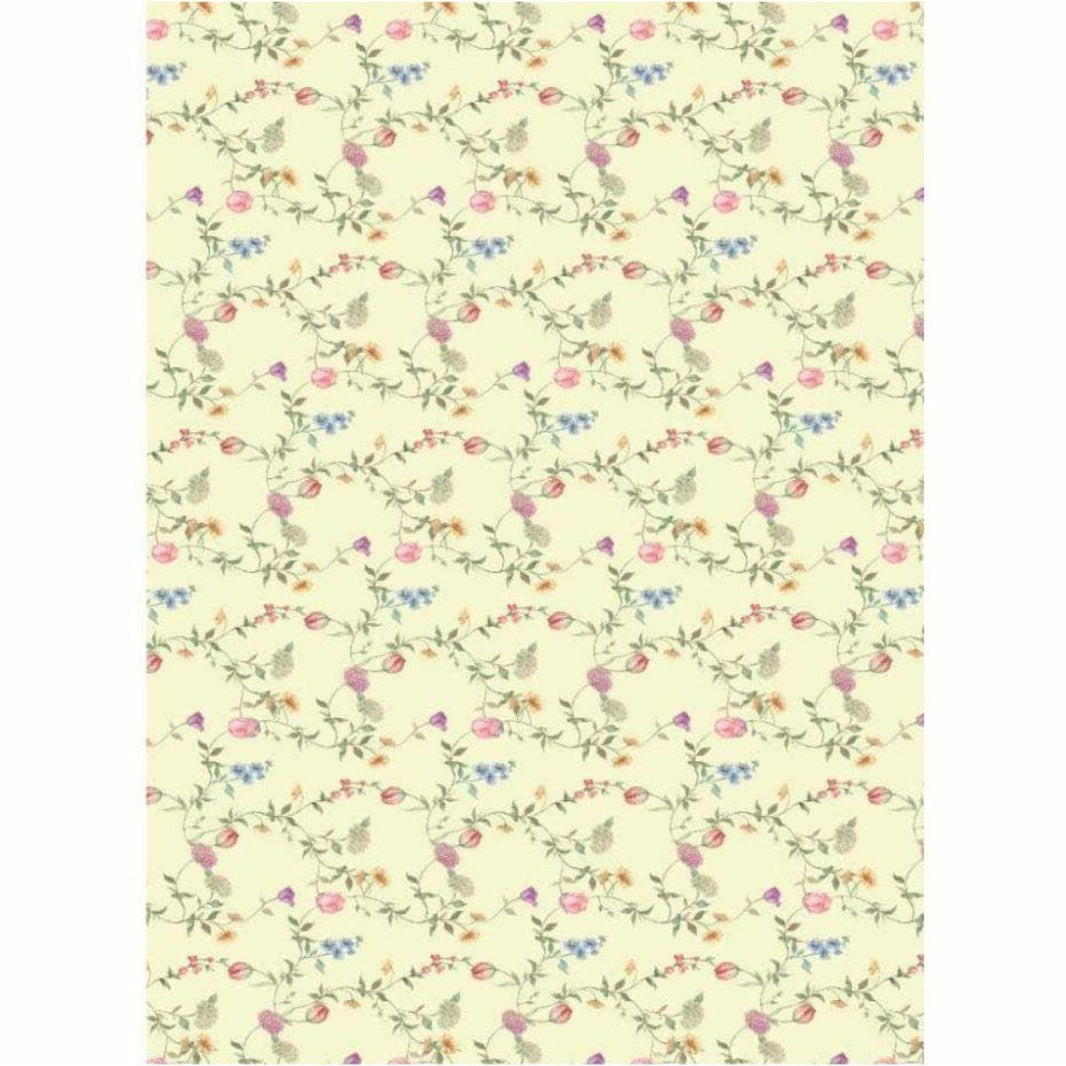 Papel Decoupage OPAPEL 30x45 2479 Estampa Flores Micro II - Palácio da Arte