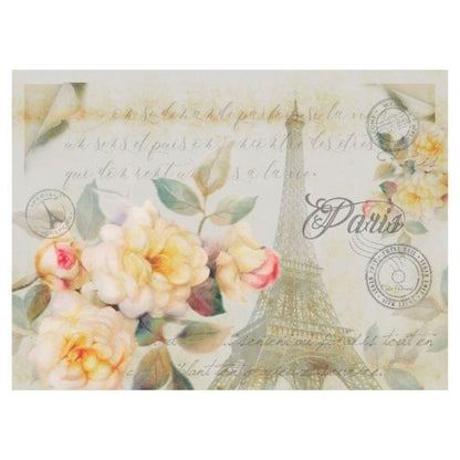 Papel Decoupage OPAPEL 30x45 2524 Flor Rosa Paris - Palácio da Arte