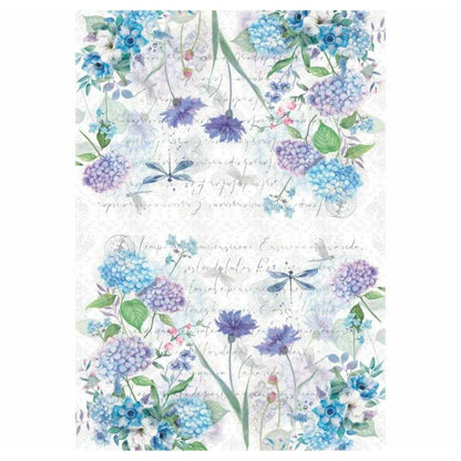 Papel Decoupage OPAPEL 30x45 3189 Flor Hortênsias II - Palácio da Arte