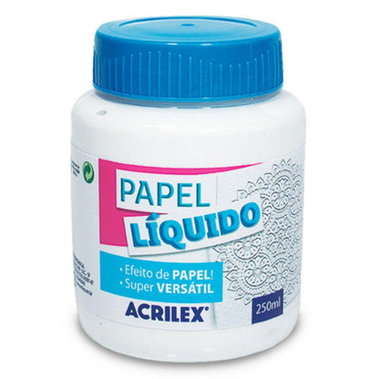 Papel Líquido para Artesanato Acrilex 250ml - Palácio da Arte