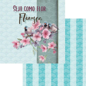 Papel Scrapbook 15x15 2754 Flores 1 OPACARD - Palácio da Arte