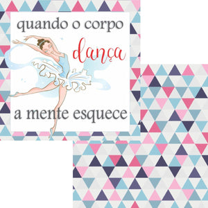 Papel Scrapbook 15x15 2776 Bailarina 1 OPACARD - Palácio da Arte