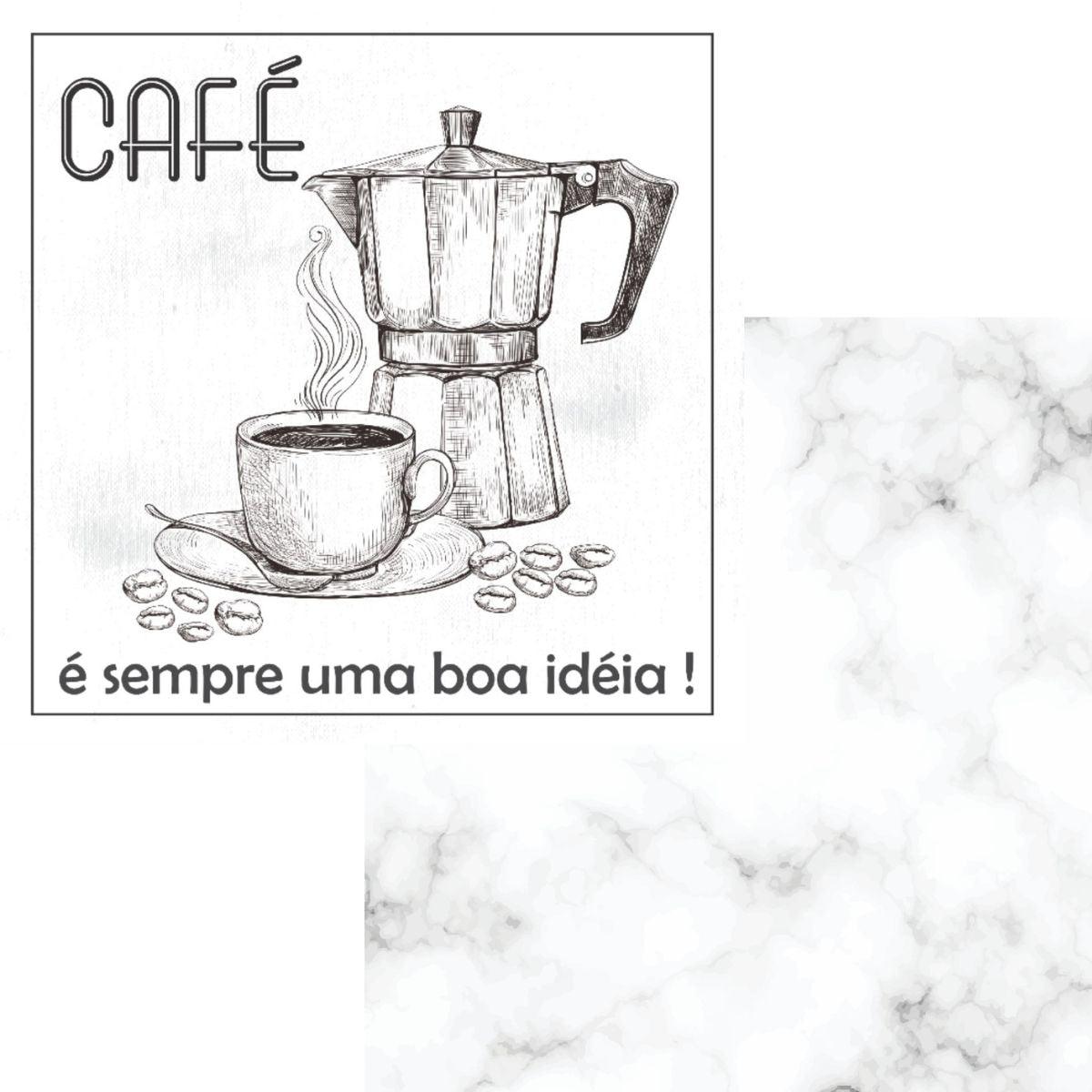 Papel Scrapbook 15x15 2778 Café 2 OPACARD - Palácio da Arte