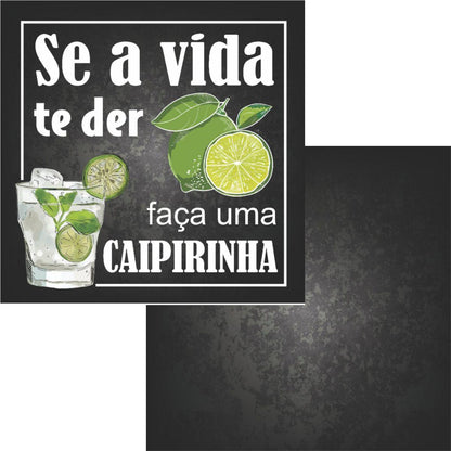 Papel Scrapbook 15x15 2790 Bar 2 Caipirinha OPACARD - Palácio da Arte