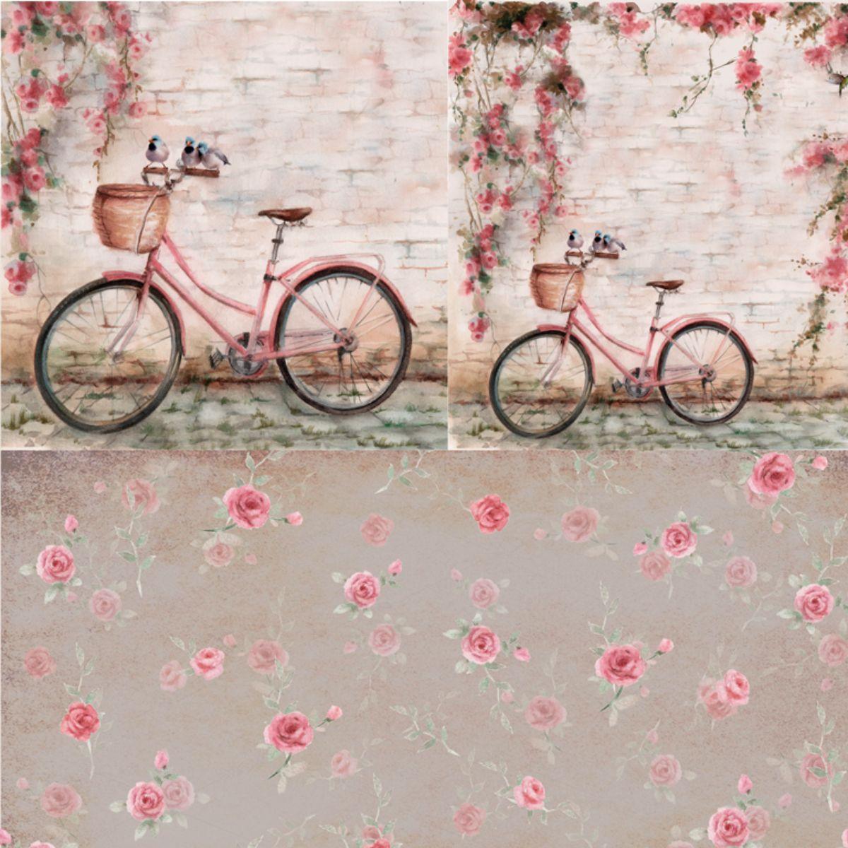 Papel Scrapbook 30x30 2638 Bicicleta 1 OPADECOR - Palácio da Arte