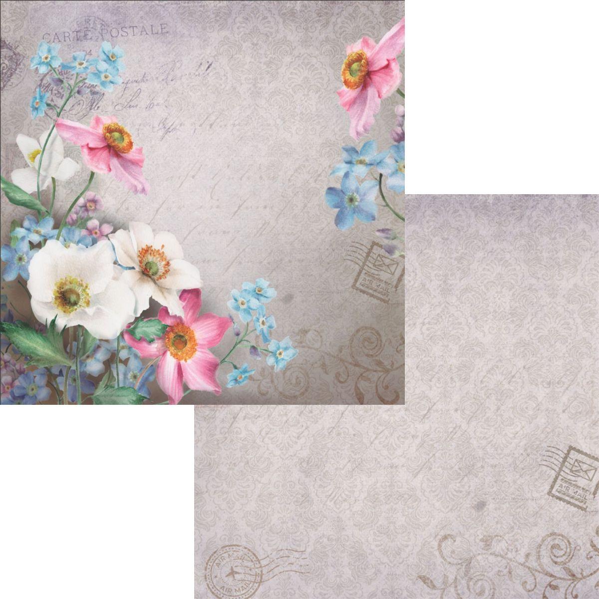Papel Scrapbook 30x30 2639 Flor Anêmonas 1 OPADECOR - Palácio da Arte