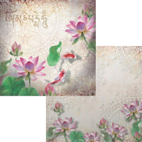 Papel Scrapbook 30x30 2642 Flor de Lótus 1 OPADECOR - Palácio da Arte