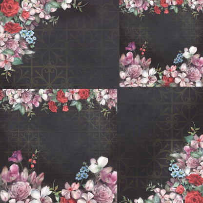 Papel Scrapbook 30x30 2643 Flor Diversas 1 OPADECOR - Palácio da Arte