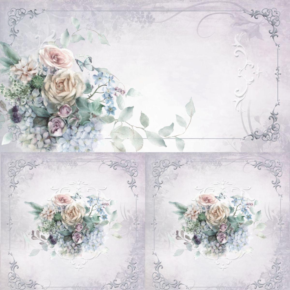 Papel Scrapbook 30x30 2644 Flor Diversas 2 OPADECOR - Palácio da Arte