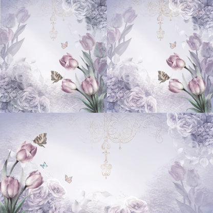 Papel Scrapbook 30x30 2655 Flor Tulipas 1 OPADECOR - Palácio da Arte