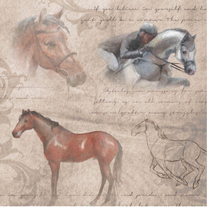 Papel Scrapbook 30x30 2793 Animal Cavalos 1 OPADECOR - Palácio da Arte