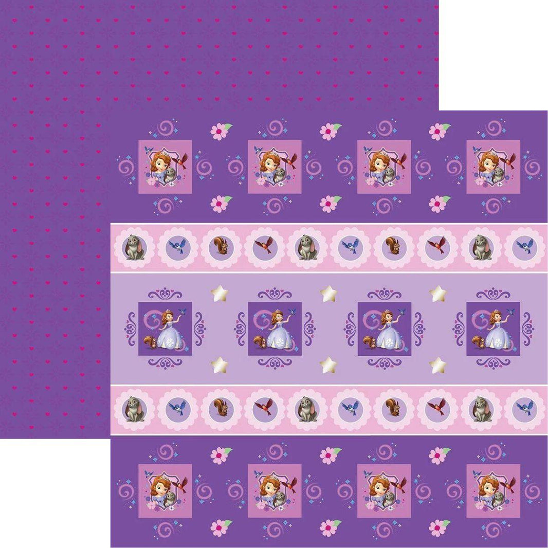 Papel Scrapbook Disney Princesinha Sofia Forminhas e Toppers SDFD050 Toke e Crie - Palácio da Arte