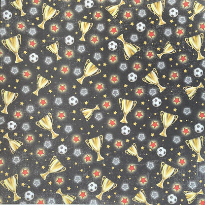 Papel Scrapbook Futebol Taças e Estrelas SDF254 Toke e Crie - Palácio da Arte