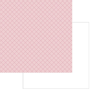 Papel Scrapbook Hot Stamping Litoarte SH30-029 Xadrez Rosa 30x30cm - Palácio da Arte