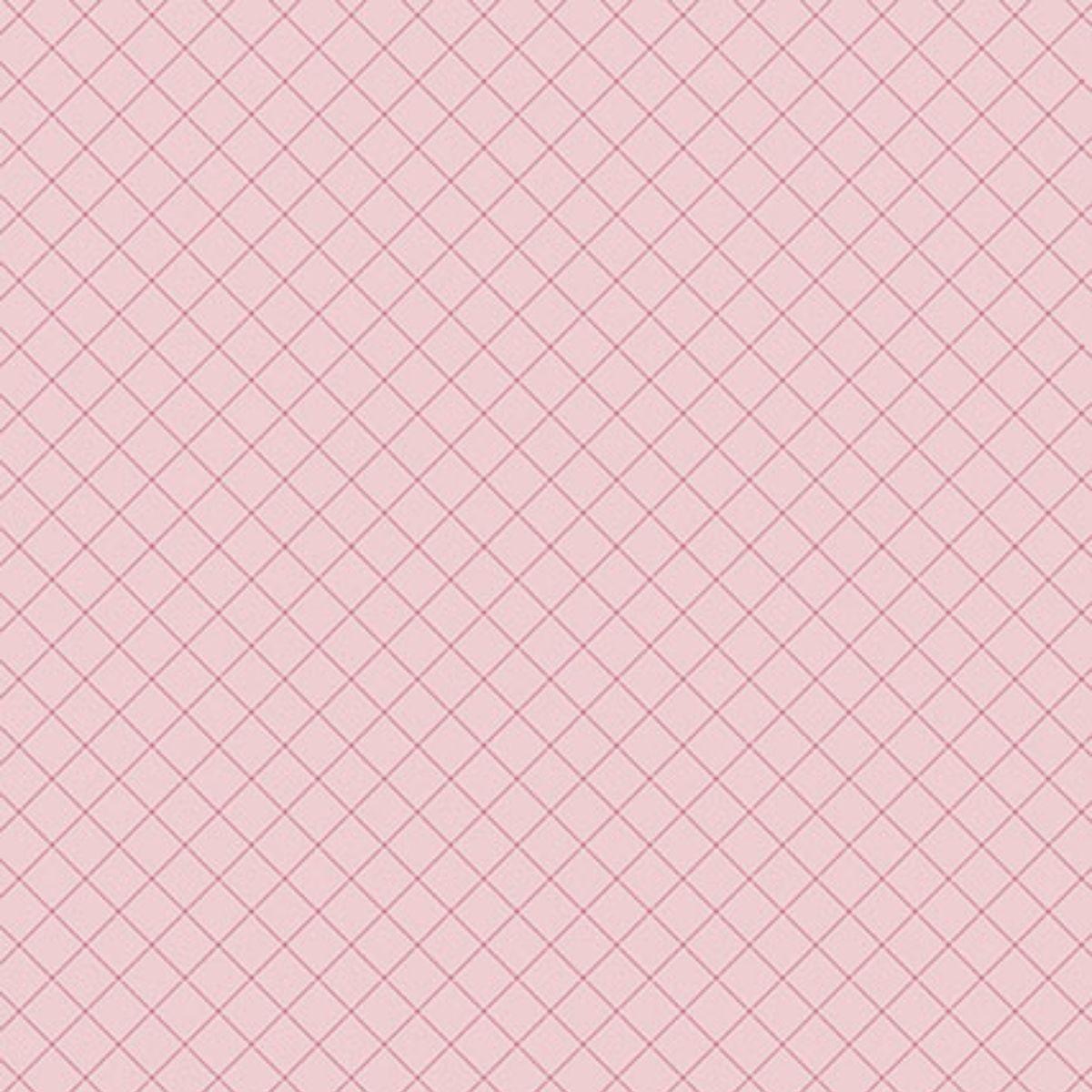 Papel Scrapbook Hot Stamping Litoarte SH30-029 Xadrez Rosa 30x30cm - Palácio da Arte