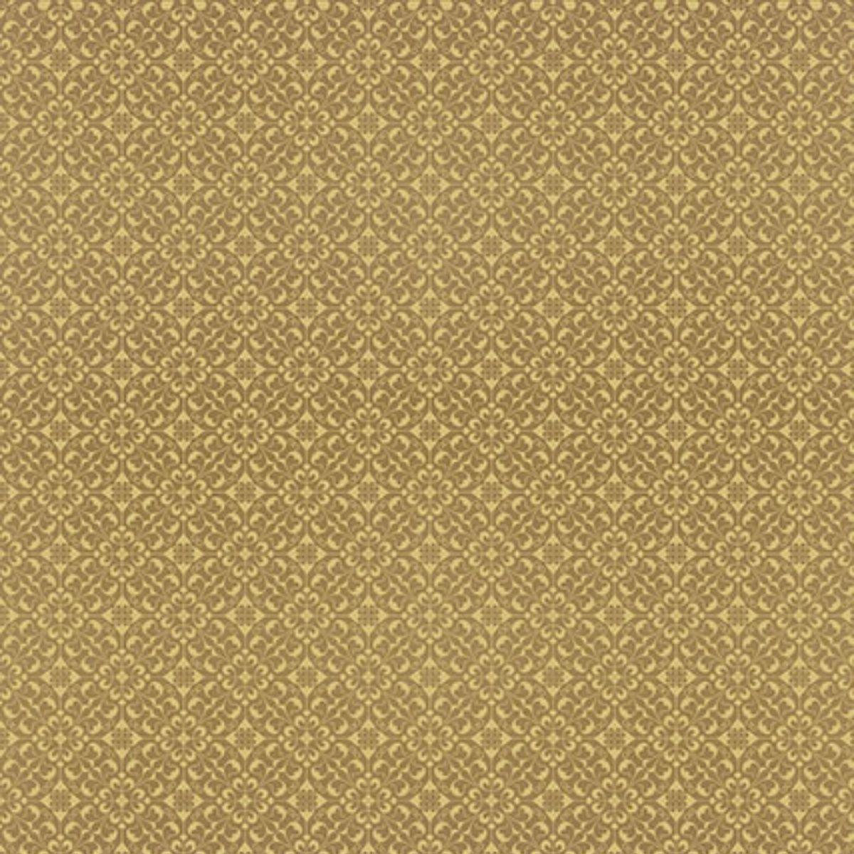 Papel Scrapbook Hot Stamping Litoarte SH30-032 Renda Dourado e Fundo Marrom 30x30cm - Palácio da Arte