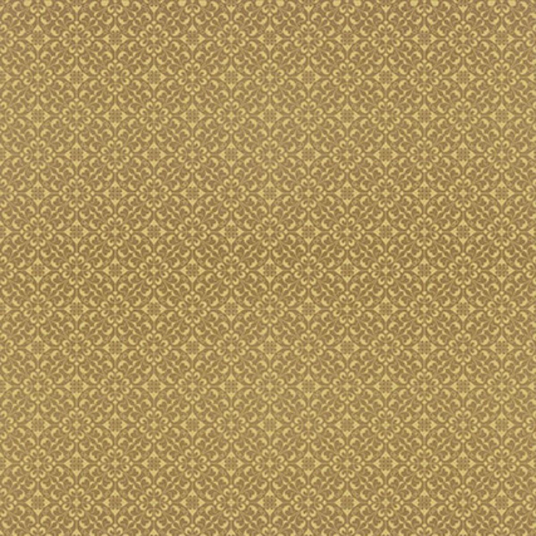 Papel Scrapbook Hot Stamping Litoarte SH30-032 Renda Dourado e Fundo Marrom 30x30cm - Palácio da Arte