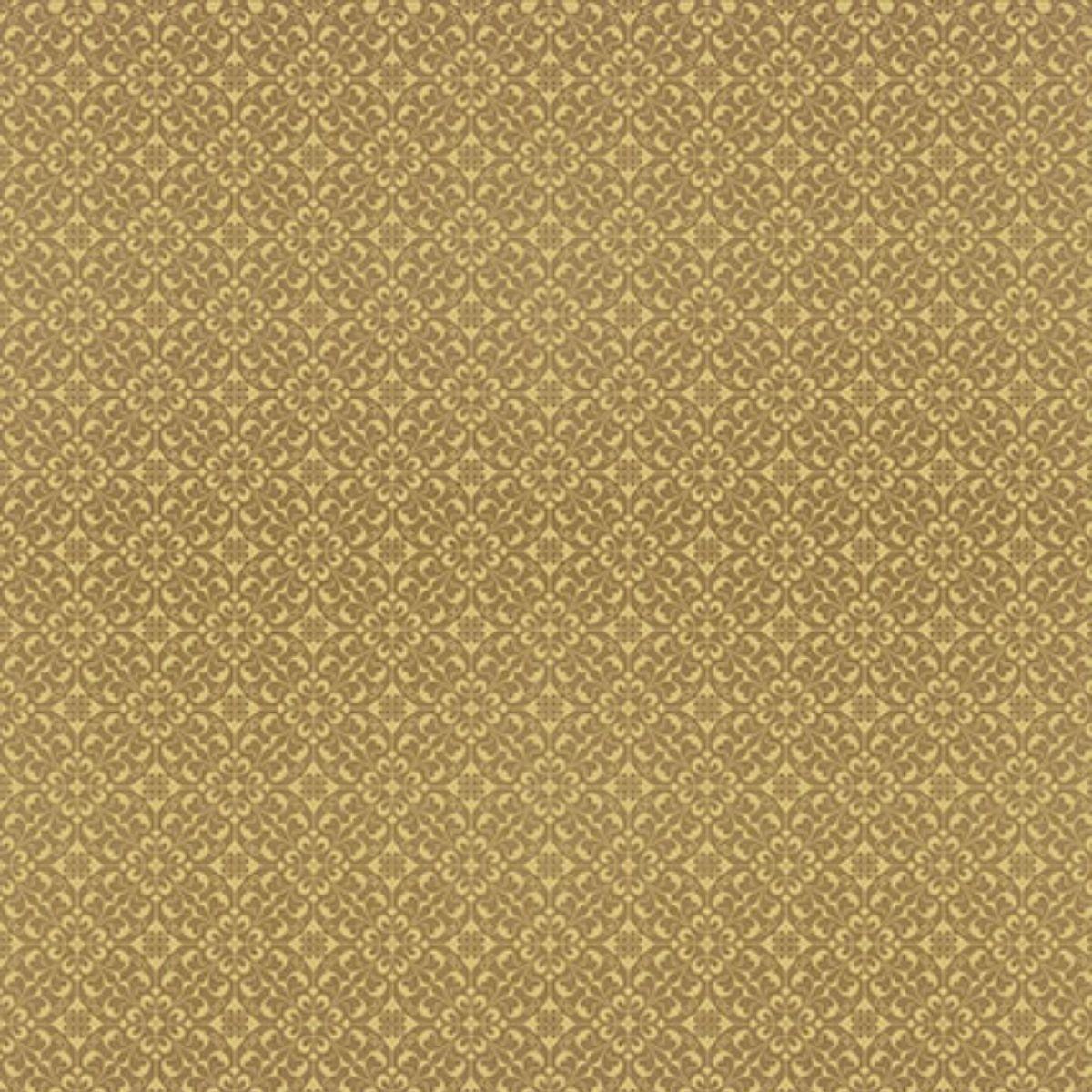 Papel Scrapbook Hot Stamping Litoarte SH30-032 Renda Dourado e Fundo Marrom 30x30cm - Palácio da Arte