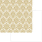 Papel Scrapbook Hot Stamping Litoarte SH30-036 Floral Dourado e Fundo Branco 30x30cm - Palácio da Arte