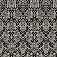 Papel Scrapbook Hot Stamping Litoarte SH30-040 Floral Prata e Fundo Preto 30x30cm - Palácio da Arte