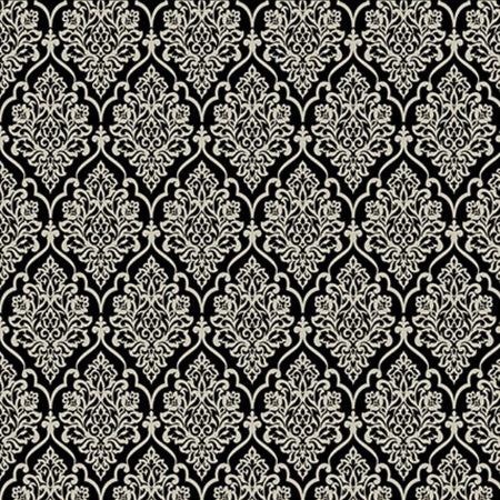 Papel Scrapbook Hot Stamping Litoarte SH30-040 Floral Prata e Fundo Preto 30x30cm - Palácio da Arte