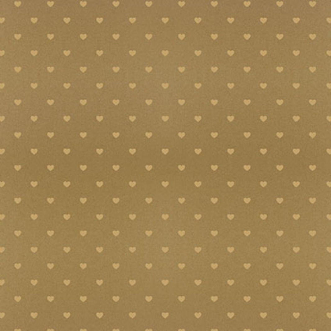 Papel Scrapbook Hot Stamping Litoarte SH30-048 Corações Dourado e Fundo Marrom 30x30cm - Palácio da Arte