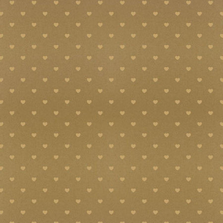 Papel Scrapbook Hot Stamping Litoarte SH30-048 Corações Dourado e Fundo Marrom 30x30cm - Palácio da Arte