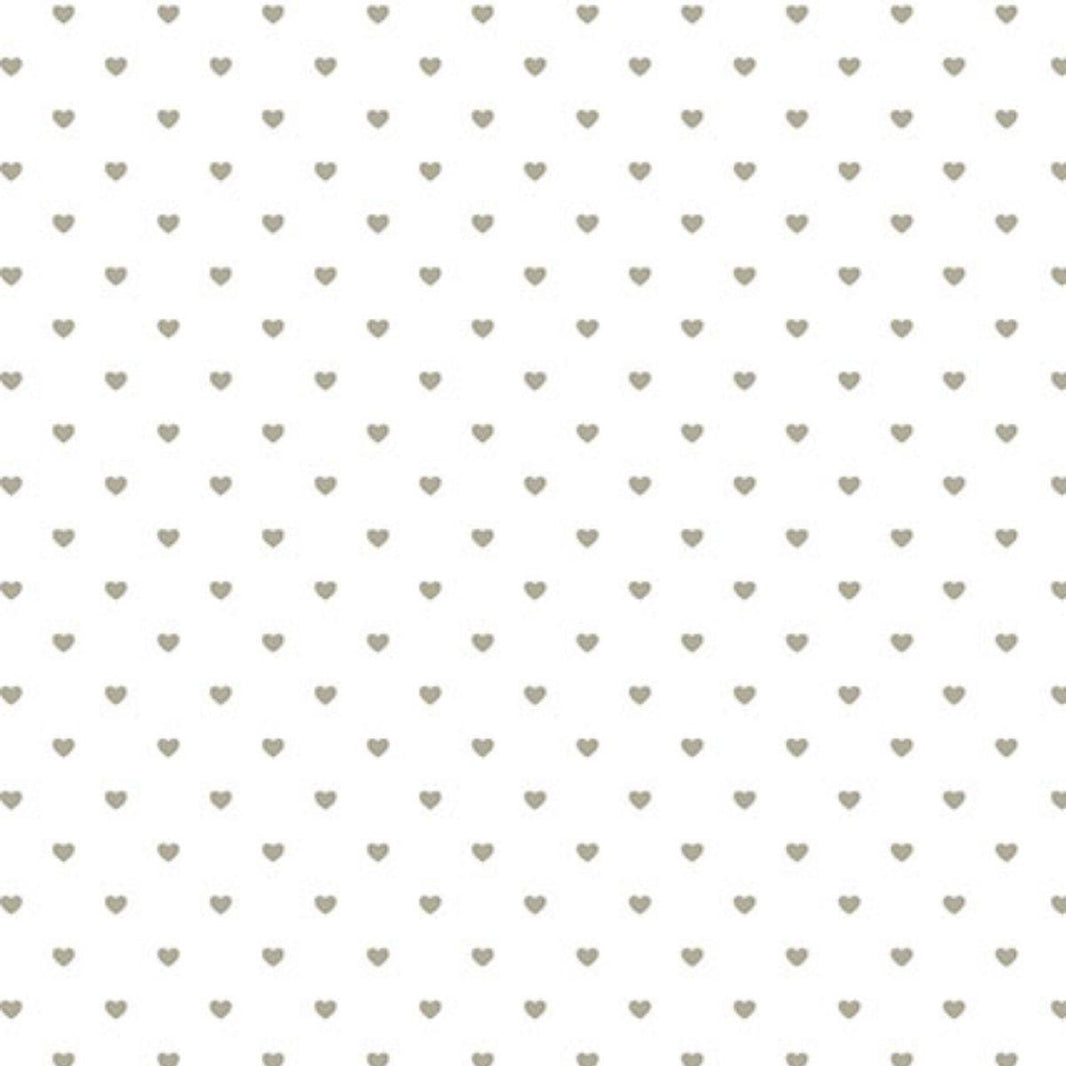 Papel Scrapbook Hot Stamping Litoarte SH30-049 Corações Prata e Fundo Branco 30x30cm - Palácio da Arte