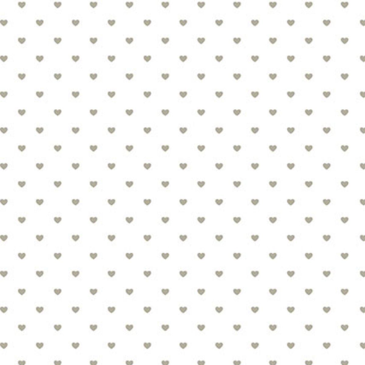 Papel Scrapbook Hot Stamping Litoarte SH30-049 Corações Prata e Fundo Branco 30x30cm - Palácio da Arte