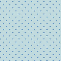 Papel Scrapbook Hot Stamping Litoarte SH30-051 Corações Azul 30x30cm - Palácio da Arte