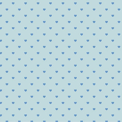 Papel Scrapbook Hot Stamping Litoarte SH30-051 Corações Azul 30x30cm - Palácio da Arte
