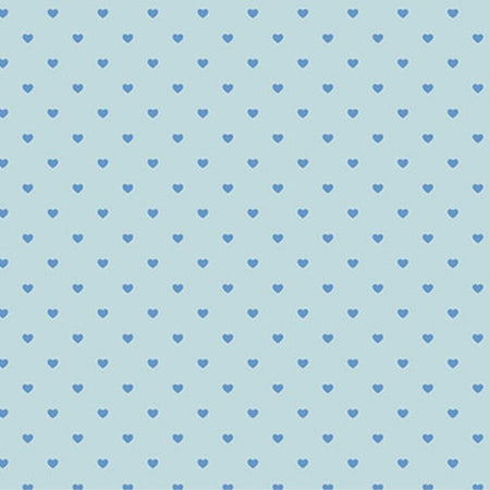 Papel Scrapbook Hot Stamping Litoarte SH30-051 Corações Azul 30x30cm - Palácio da Arte