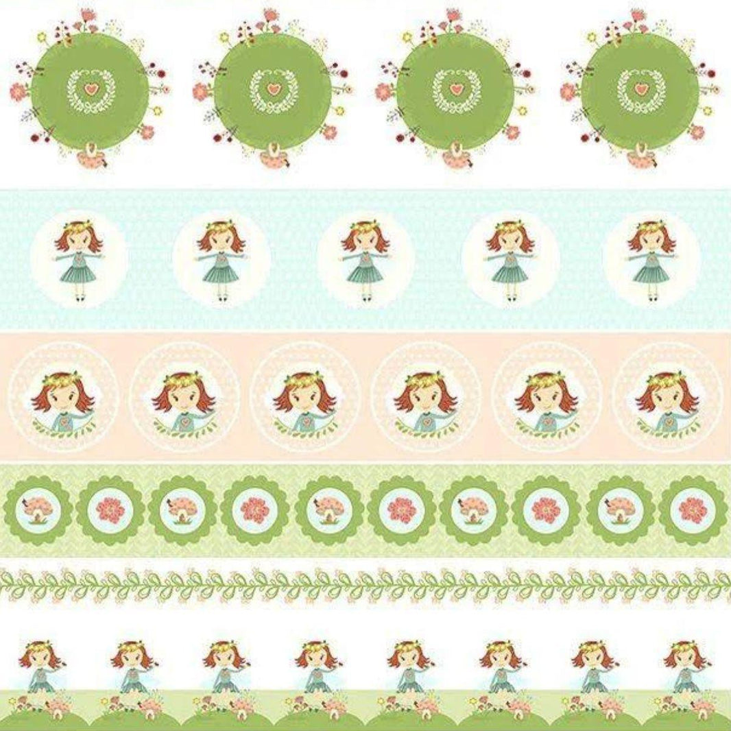 Papel Scrapbook Jardim das Fadas Tags e Bandeirolas SDF594 Toke e Crie - Palácio da Arte