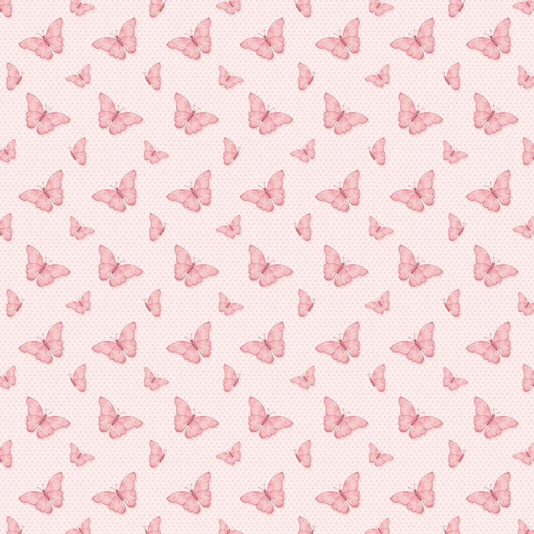 Papel Scrapbook Litoarte SBB-001 Borboletas Rosa 30,5x30,5cm - Palácio da Arte