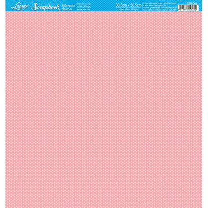 Papel Scrapbook Litoarte SBB-006 Poás Pink 30,5x30,5cm - Palácio da Arte