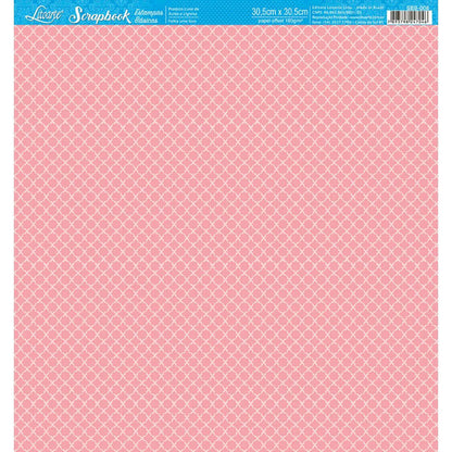 Papel Scrapbook Litoarte SBB-008 Indiano Pink 30,5x30,5cm - Palácio da Arte