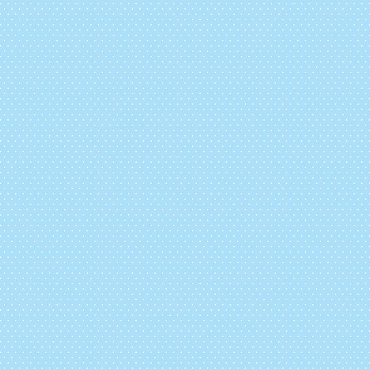 Papel Scrapbook Litoarte SBB-020 Poá Azul 30,5x30,5cm - Palácio da Arte