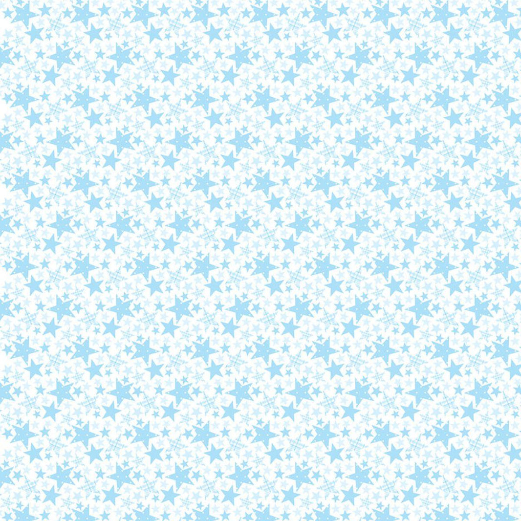 Papel Scrapbook Litoarte SBB-025 Estrelas Azul 30,5x30,5cm - Palácio da Arte