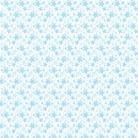 Papel Scrapbook Litoarte SBB-025 Estrelas Azul 30,5x30,5cm - Palácio da Arte
