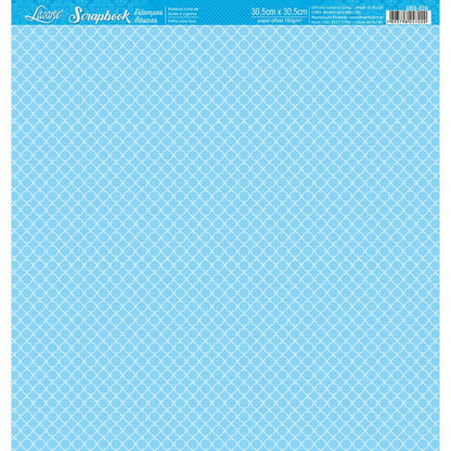 Papel Scrapbook Litoarte SBB-026 Indiano Azul 30,5x30,5cm - Palácio da Arte