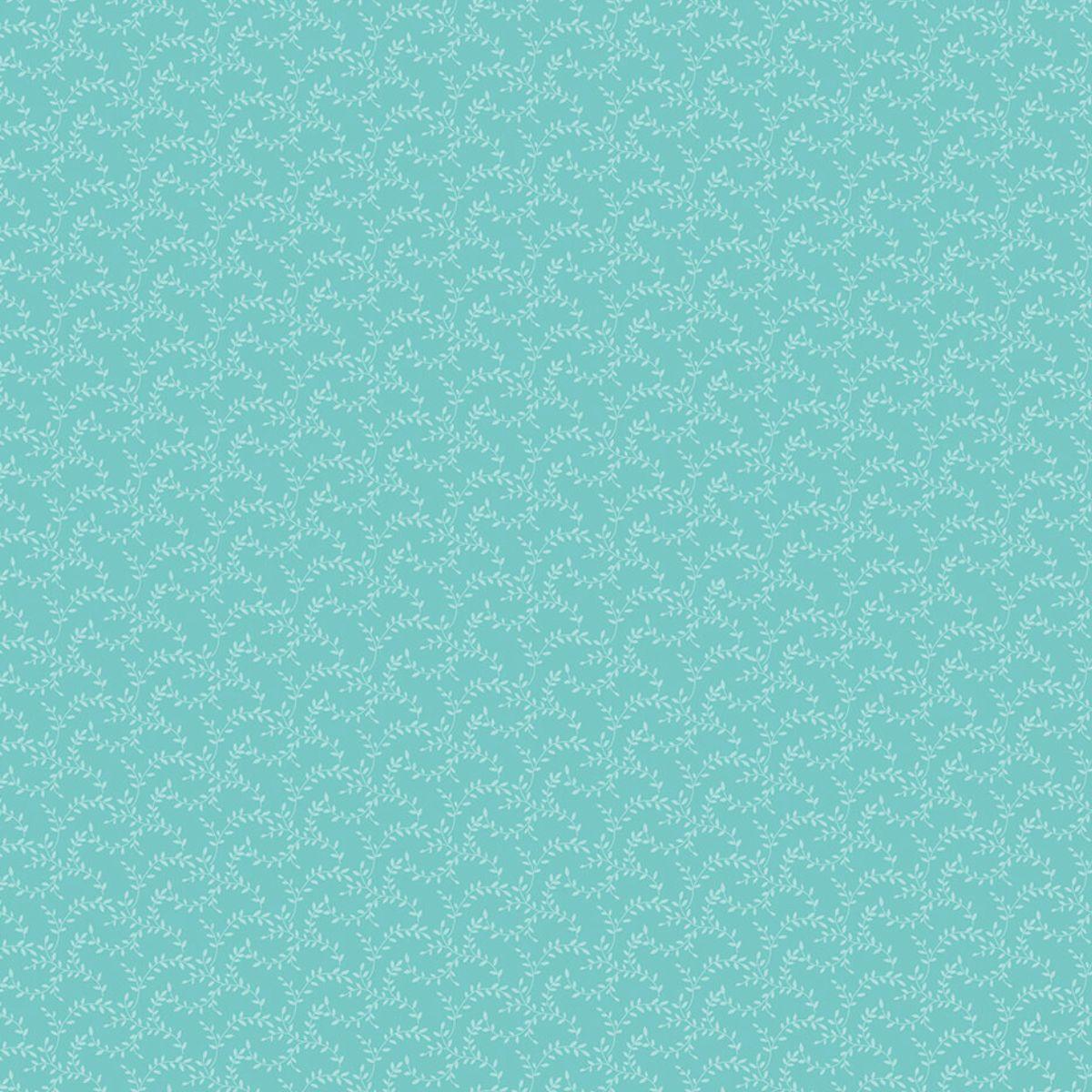 Papel Scrapbook Litoarte SBB-044 Raminhos Azul 30,5x30,5cm - Palácio da Arte
