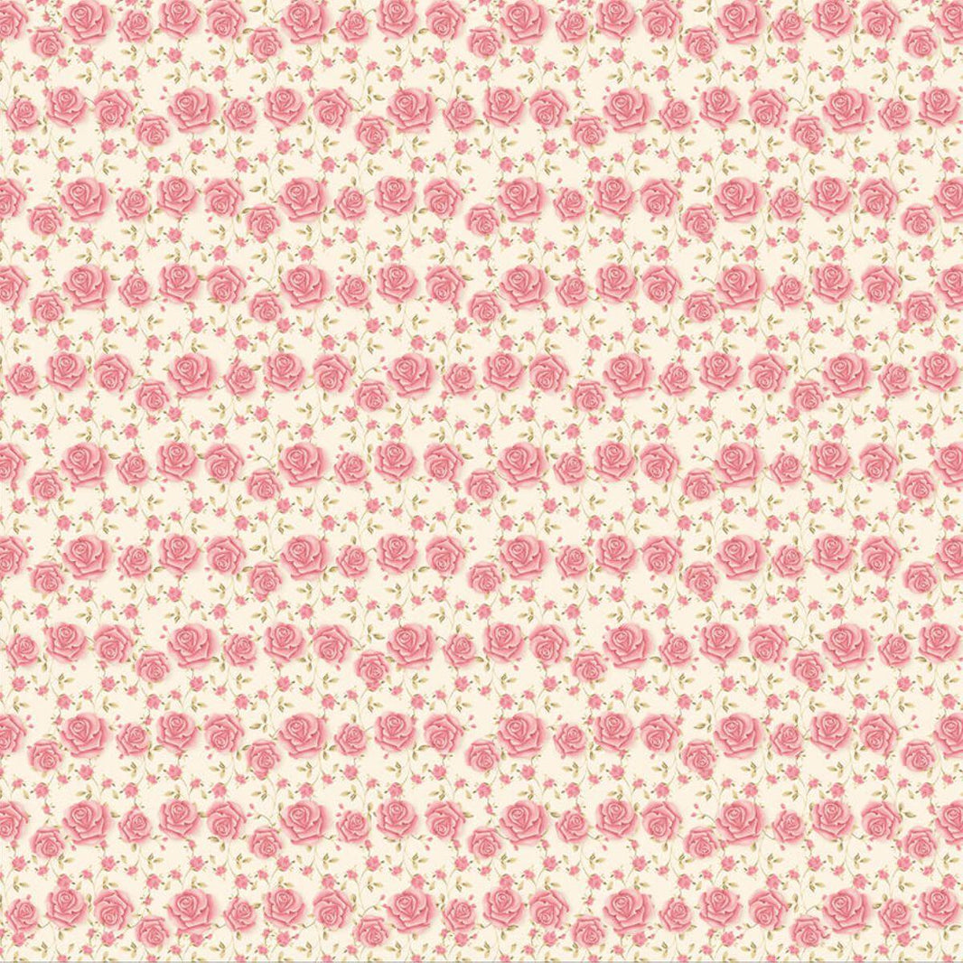 Papel Scrapbook Litoarte SBB-086 Rosas 30,5x30,5cm - Palácio da Arte