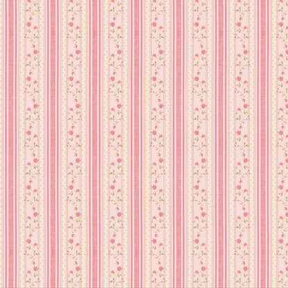 Papel Scrapbook Litoarte SBB-089 Rosas e Listras 30,5x30,5cm - Palácio da Arte