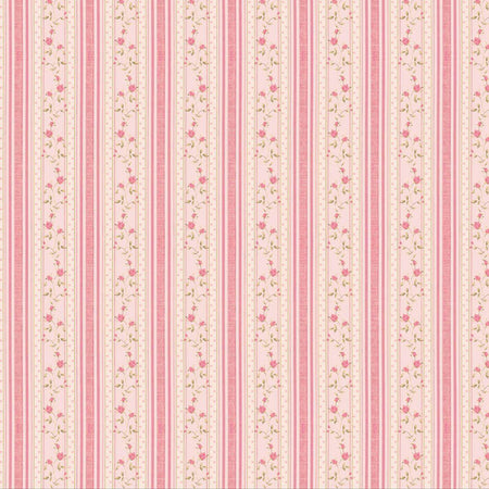 Papel Scrapbook Litoarte SBB-089 Rosas e Listras 30,5x30,5cm - Palácio da Arte
