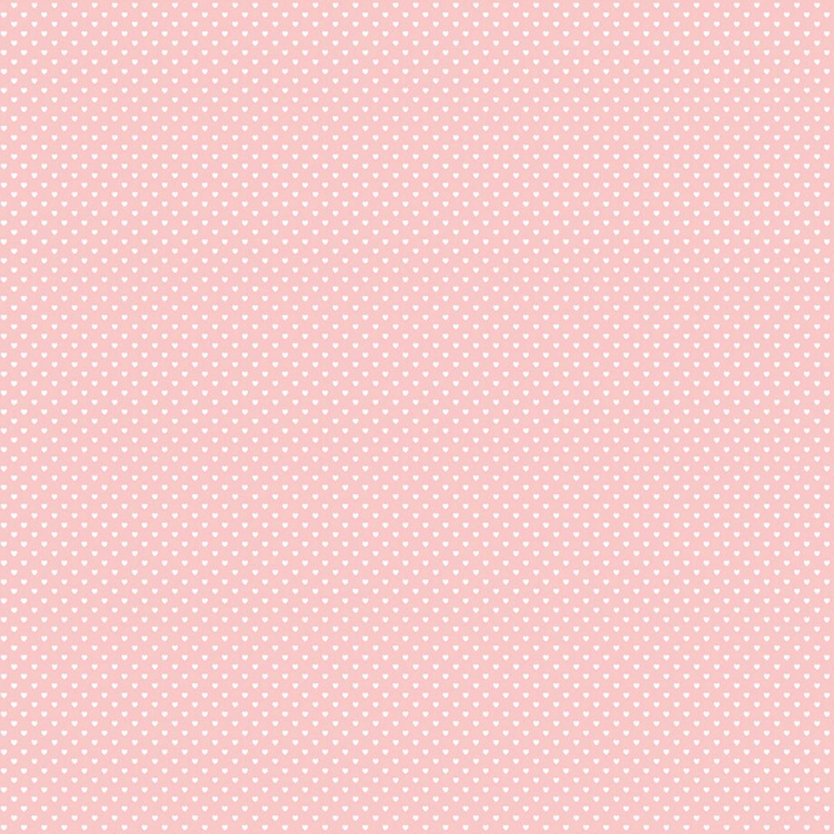 Papel Scrapbook Litoarte SBB-101 Corações Rosa 30,5x30,5cm - Palácio da Arte