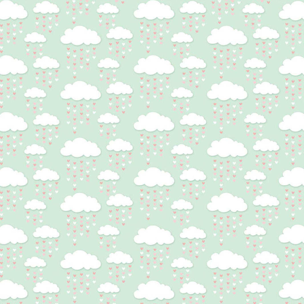Papel Scrapbook Litoarte SBB-104 Chuva de Corações 30,5x30,5cm - Palácio da Arte