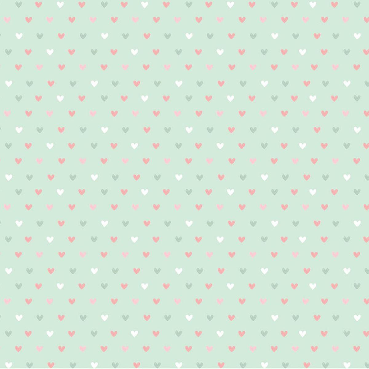 Papel Scrapbook Litoarte SBB-106 Corações 30,5x30,5cm - Palácio da Arte