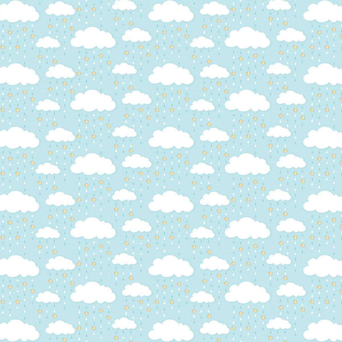 Papel Scrapbook Litoarte SBB-113 Chuva de Estrelas 30,5x30,5cm - Palácio da Arte